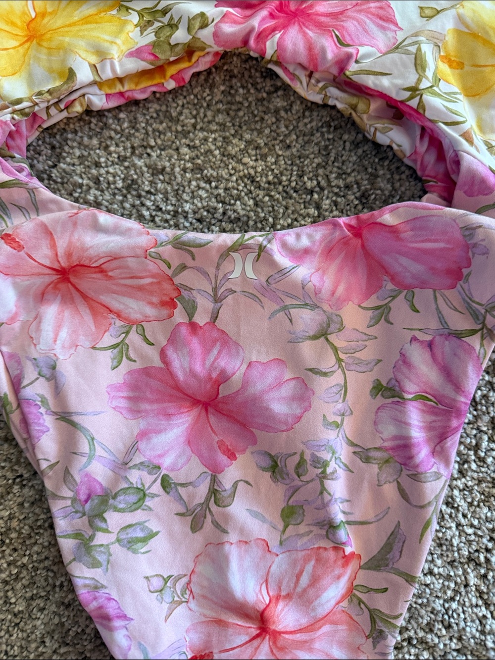 LoveShackFancy x Hurley Hibiscus Cheeky One-Piece Swimsuit, Small, NWT - Picture 11 of 11